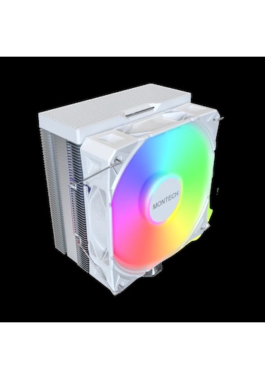 Montech Nx400 Argb - Cpu Soğutucu, Tek Kule, 4 Gelişmiş Isı Borusu, 52 Kanatlı Isı Emici, E28, 120 M