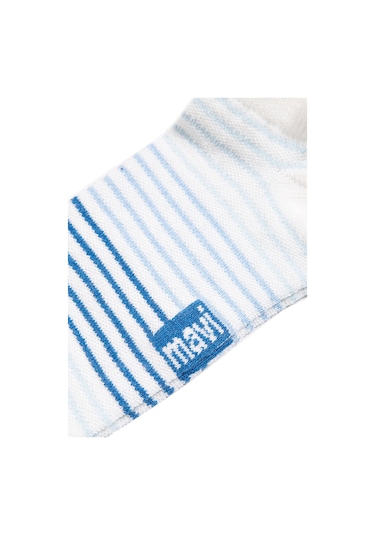 Mavi - Beyaz Patik Çorap 1912433-620 Beyaz