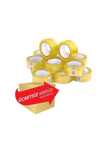 45X100 M Şeffaf Koli Bandı 72 Adet Tam Metraj