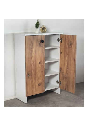 Ayakkabılık Ayakkabı Dolabı Ahşap Raf 6300 Ahşap - Beyaz