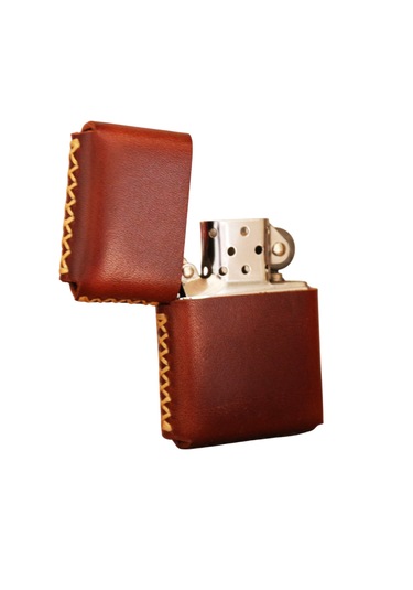 Cronder Hakiki Deri Çakmak Kılıfı Kahverengi