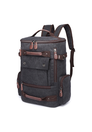 C-active Erkek Kanvas Sırt Çantası Siyah