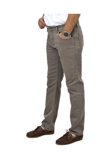 Erkek Regular Fit Jeans Pantolon 1811 Bgl-st04192 Vizon