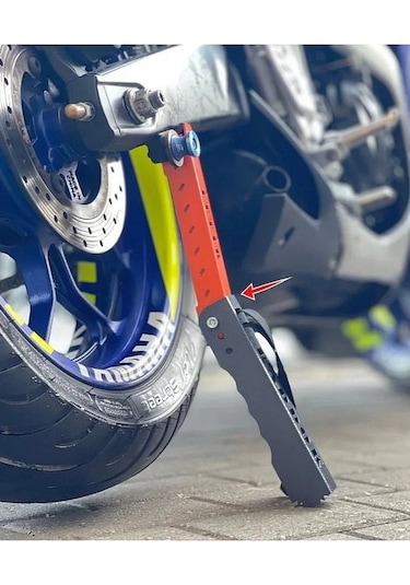 Motosiklet Taşınabilir İttir Maşa Krikosu Motor Lifti Teker Döndü