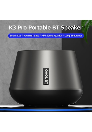 Xindoker Lenovo Thinkplus K3 Pro Taşınabilir Bluetooth Hoparlör - 8 Saat Çalma Süresi, Tws Bağlantılı