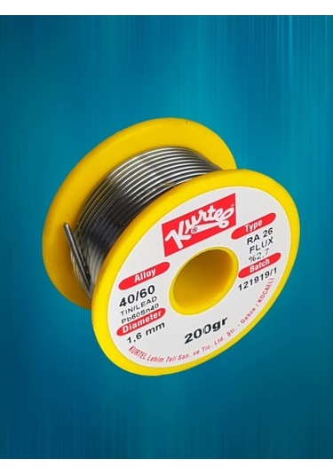 Kurtel SN40PB60 RA26 1.6 MM 200 G Reçineli Lehim Teli