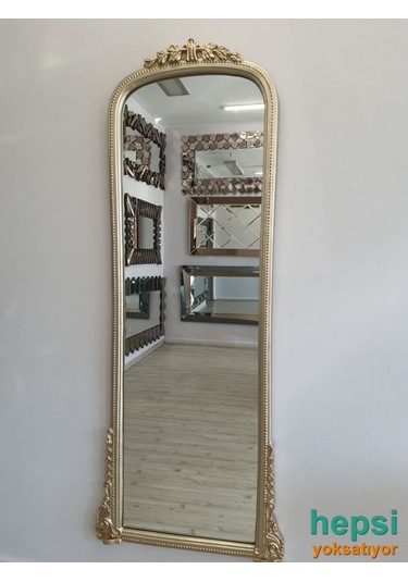 Matmazel Model Platin Altın Renk Varaklı Boy Aynası