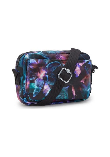 Kıplıng Abanu Küçük Boy Omuz Çantası Desenli Spectral Orchıd Desenli Çok Renkli