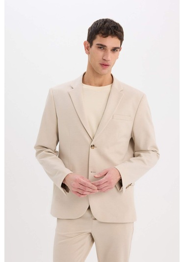 DeFacto Modern Fit Astarlı Düğmeli Blazer Ceket C5990AX25SPBG49