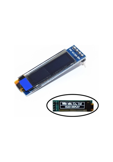 0.91" I2c 128x32 Beyaz Oled Lcd