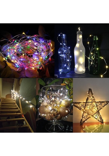 Sıcak Beyaz Parti / Noel / Çelenk DekorasyonuŞarap Şişesi Işıkları 1m 3m Diğer