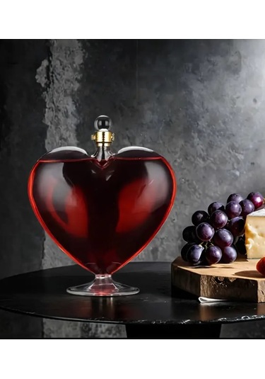Atay Garage Kalp Şeklinde Şarap-viski Sürahisi 500ml Ev Dekerasyon Parti Barlar İçin Harika
