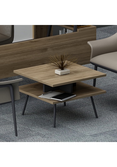 Lagomood İrony Poly Ofis Takımı Antrasit Ceviz