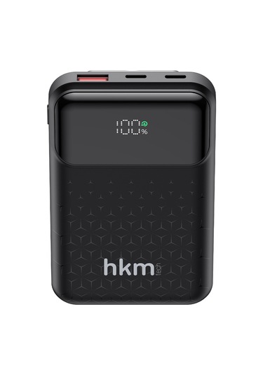 Power Nano 10.000 Mah 20W Pd 20W Hızlı Şarj Destekli Type-C Ve Lightning Kablolu Powerbank Siyah