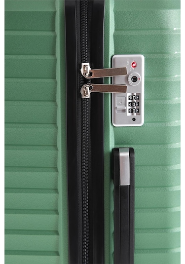 5235 Polipropilen Büyük Boy Valiz-metalik Yeşil