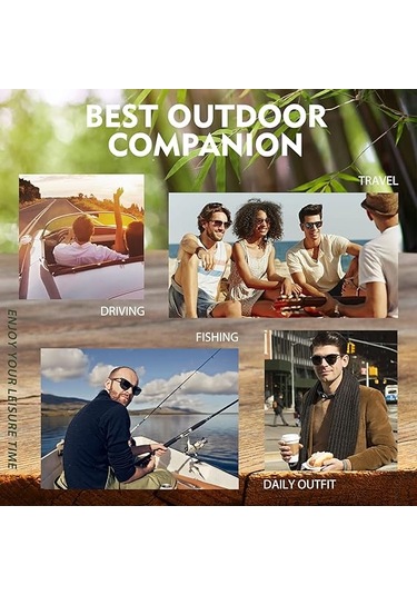 Erkekler Ve Kadınlar İçin Polarize Güneş Gözlükleri, Ahşap Güneş Gözlükleri Çok Renkli