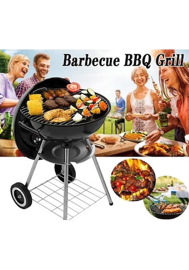 Madfox Cook Taşınabilir Kömür Barbekü Mangal Kırmızı Siyah