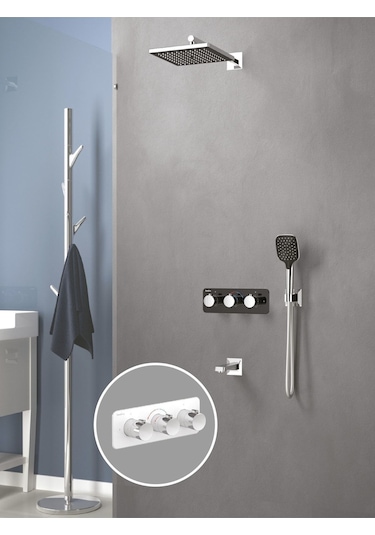 Teska T4000c Lande Ankastre Krom Termostatik Banyo Bataryası Diğer