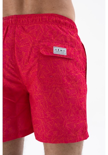 Arma Erkek Regular Fit Çok Renkli Mayo Deniz Şortu Y25525278001 Pembe-p5 Koyu Pembe
