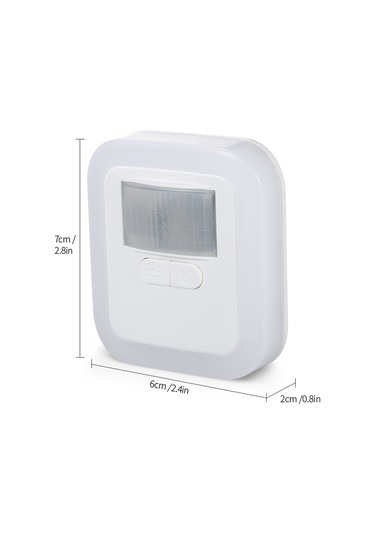 Fosenze Led Hareket Sensörlü Soket Gece Lambası - Parlaklık Ve Süre Ayarlanabilir, 150 Açı 6m Mesafe, Ac110-240v Küçük Avrupa Tipi Eu Plug