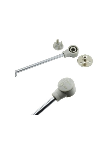 Gazlı Piston Dolap Kapak Amortisörü 100n 10kg Gri Gri