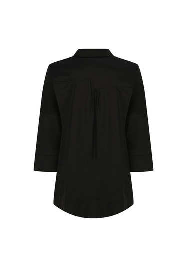 Kadın A Kesim Rahat Gömlek Frn1100 Siyah