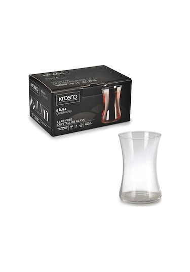 Krosno Kristal 6'lı Çay Bardağı 120 Ml Şeffaf