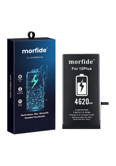 Morfide Apple Uyumlu iPhone 15 Plus  4620mah Yüksek Kapasiteli