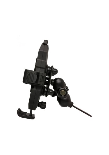 Motosiklet Telefon Tutucu Ayna Bağlantılı Titreşim Modüllü Tüm Motorlara Uygun Motor Telefon Tutucu