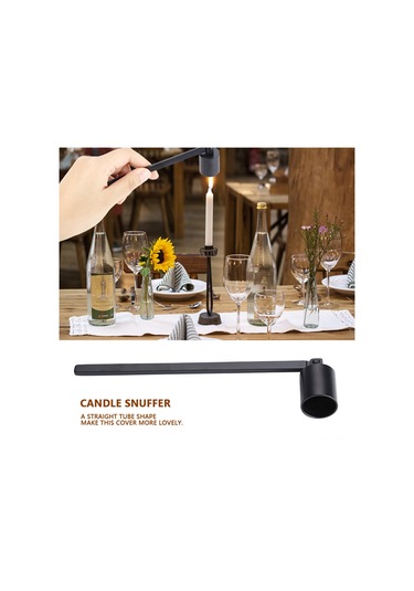 Xiyyadms Altın Paslanmaz Çelik Düz Boru Şeklinde Mum Söndürücü - Kullanımı Kolay Ve Dayanıklı Mum Kapağı