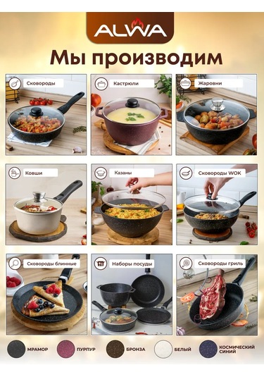 Alwa Kapaklı Ve Çıkarılabilir Saplı 26 Cm Yapışmaz Tava 198110649 Siyah