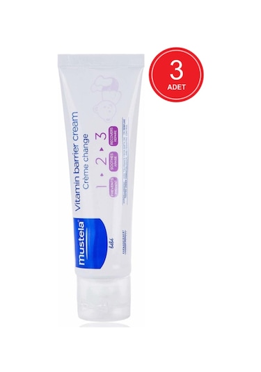 Mustela 1.2.3 Vitamin Barrier Pişik Kremi 3 x 100 ML