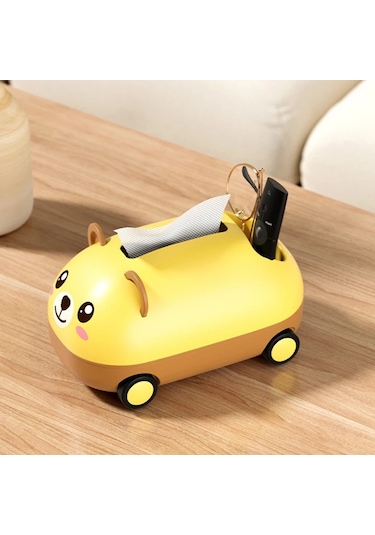 Haki-karikatür Doku Kutusu Banyo Tuvalet Kağıdı Tutucu Mutfak Peçete Saklama Kutusu Masaüstü Bebek Mendil El Havlusu Dispenseri Konteyner