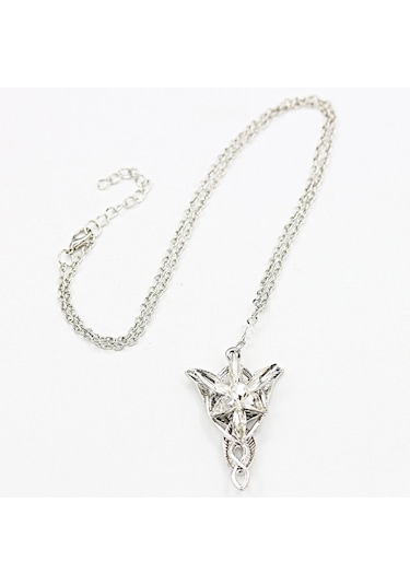 Jwl Arwen Evenstar Akşam Yıldızı Kolye Yüzüklerin Efendisi Kolyes Beyaz