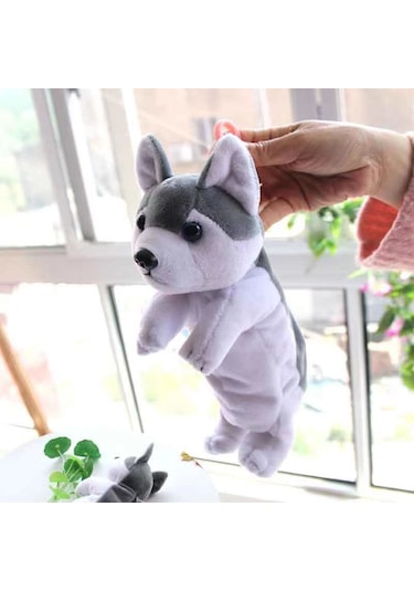 Hqgoodstore Yeni İlkokul Öğrencisi Kore Çizgi Film Köpek Peluş Büyük Kapasiteli Kalem Saklama Çantası Sınır Çoban