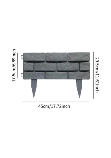 Homyl 4 Parça Bahçe Çiti Kenarı Peyzaj Yolları Kaldırımlar