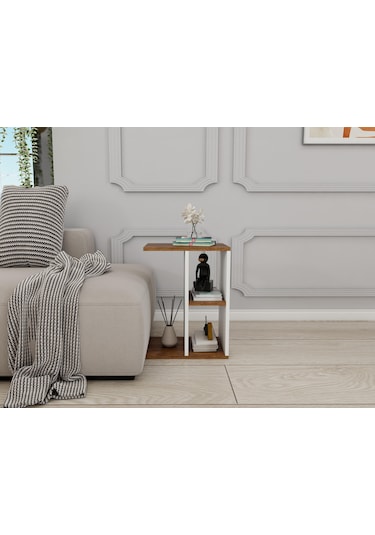 İvriz Yan Sehpa Amalfi-beyaz