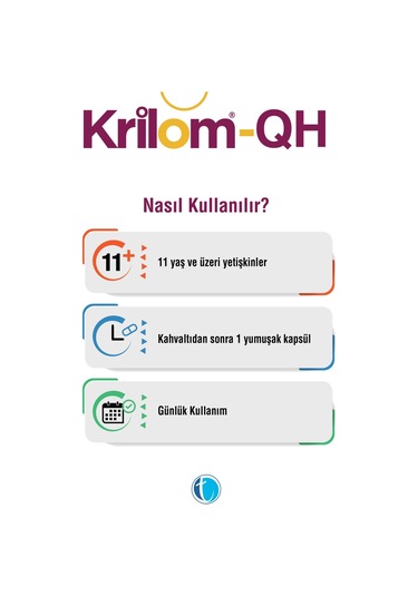 Krilom-QH Krill Oil & Ubikinol 30 Yumuşak Kapsül