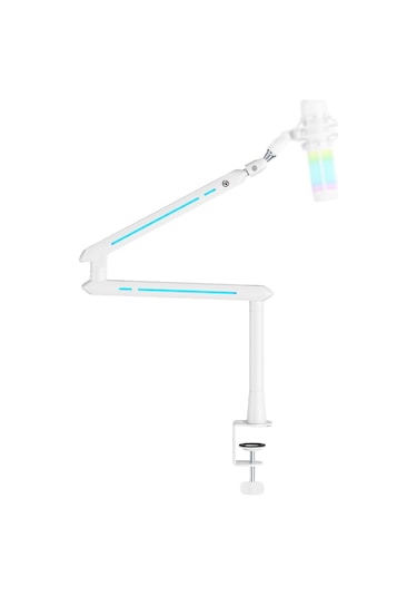 Npo Std191lw Elysium Profesyonel Rgb Işıklı Amortisörlü Yayıncı Stüdyo Mikrofon Kolu