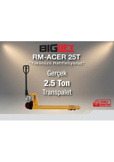 Biglift 2,5 Ton Transpalet