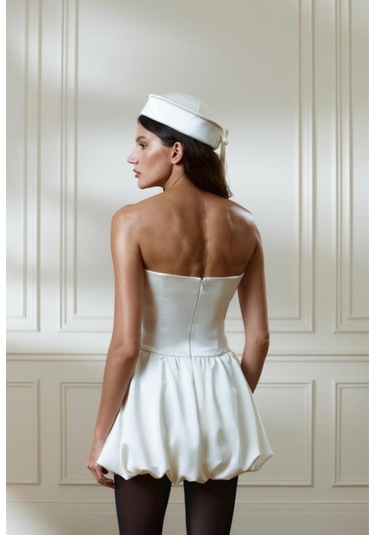 Vesta After Parti Elbise Beyaz