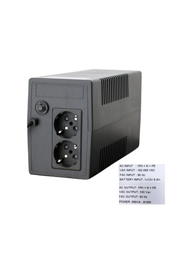 Upset Microactive 850va Ups 510w 1 9ah Line Interactive Avr 2 Priz