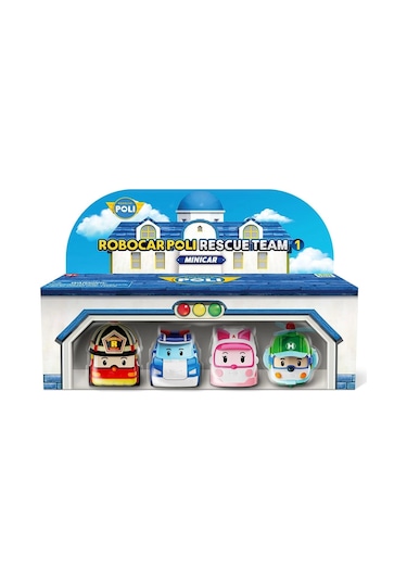 Polı Mrt-760 Robocar Poli Mini Kasabanın Kurtarma Araçları 4lü Set Standart