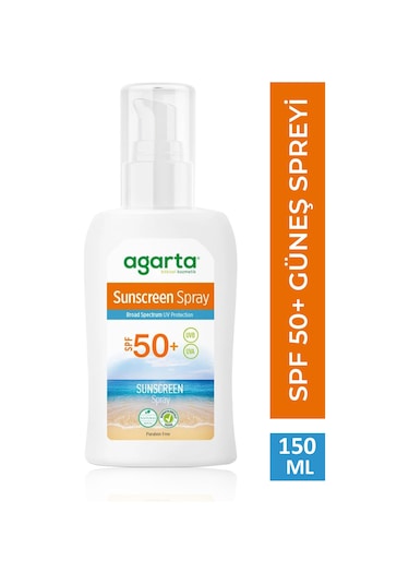 Agarta Doğal Güneş Spreyi SPF50+ 150 ML