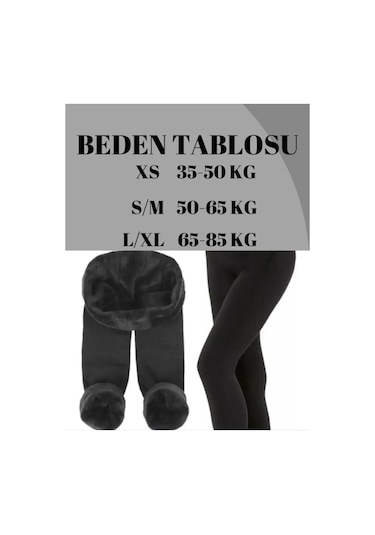 Yumşak Kadın Havlu Termal Tayt Siyah