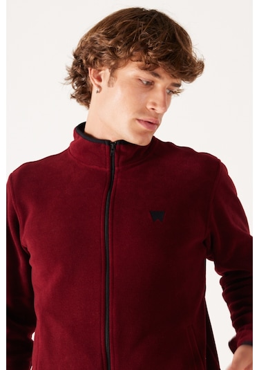 Wrangler Regular Fit Normal Kesim Dik Yaka Fermuarlı Bordo Polar Ceket W212239810 Bordo Wrangler Regular Fit Normal Kesim Dik Yaka Fermuarlı Bordo Polar Ceket W212239810 Bordo