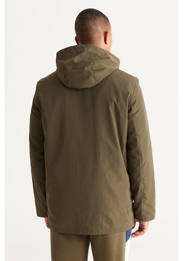 AC&Co / Altınyıldız Classics Erkek Hakı Standart Fit Normal Kesim Kapüşonlu Dik Yaka Trençkot Haki AC&Co / Altınyıldız Classics Erkek Hakı Standart Fit Normal Kesim Kapüşonlu Dik Yaka Trençkot Haki