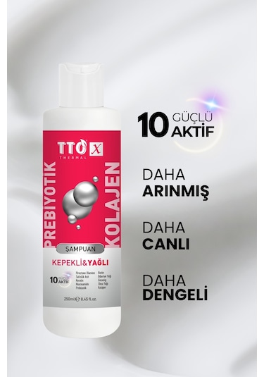 Tto-x Prebiyotik & Kolajen Kepekli Ve Yağlı Saçlar Şampuan 250 ML