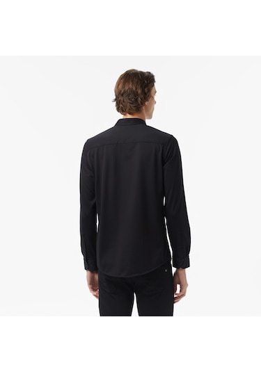 Nautica Erkek Siyah Slim Fit Gömlek Düz W57430t Siyah