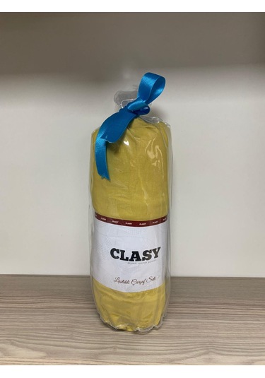 Clasy Ranforce Lastikli Çarşaf Seti Tek Kişilik Hardal Flz3 Çok Renkli